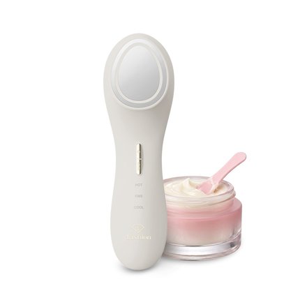 EMS masážní přístroj na obličej s teplou i studenou terapií BerlingerHaus FTV-0137 Cream Gold Collection (1)
