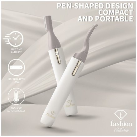 Vyhřívaná kulma na řasy a zastřihovač obočí BerlingerHaus FTV-0135 2v1 Cream Gold Collection (11)