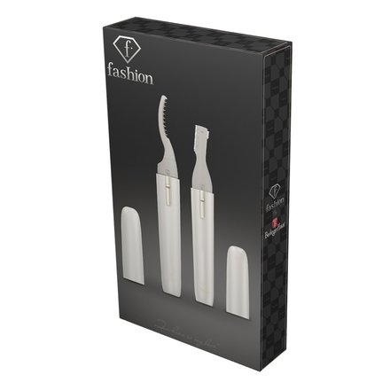 Vyhřívaná kulma na řasy a zastřihovač obočí BerlingerHaus FTV-0135 2v1 Cream Gold Collection (13)