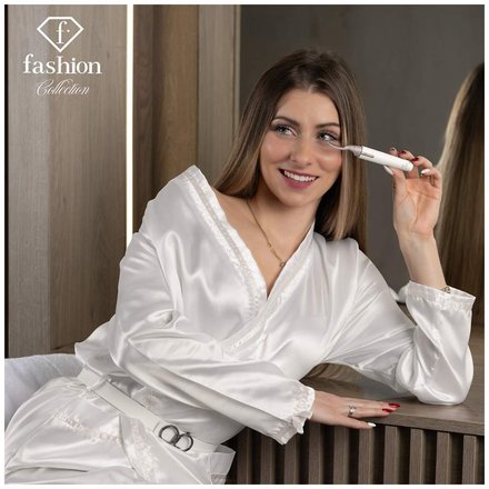 Vyhřívaná kulma na řasy a zastřihovač obočí BerlingerHaus FTV-0135 2v1 Cream Gold Collection (3)