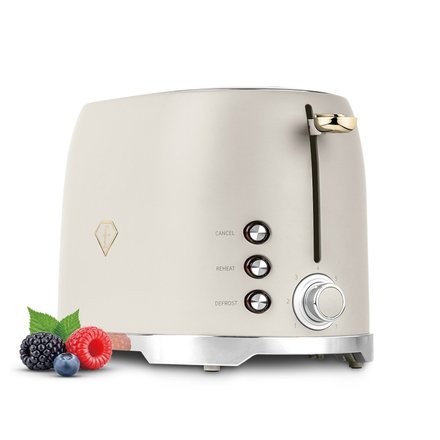 Topinkovač BerlingerHaus FTV-0112 nerez 850W Cream Gold Collection (2)