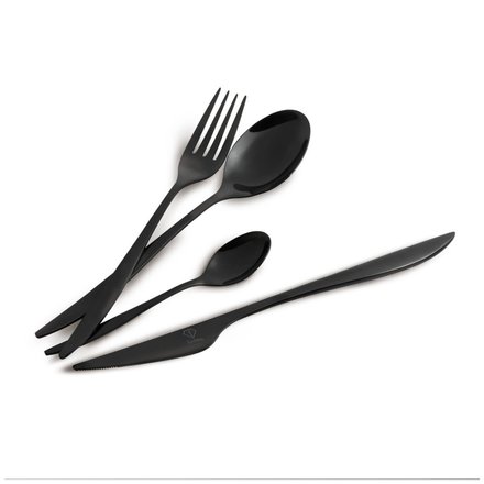 Sada příborů BerlingerHaus FTV-0084 24 ks nerez Matte Black