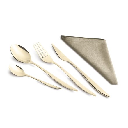 Sada příborů BerlingerHaus FTV-0082 24 ks nerez Cream Gold Collection (1)