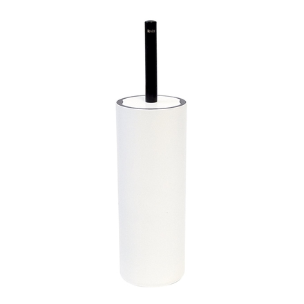 WC sada Kela KL-24316 Milos PP plast průměr 9,5 x 36,5 cm bílá / černá