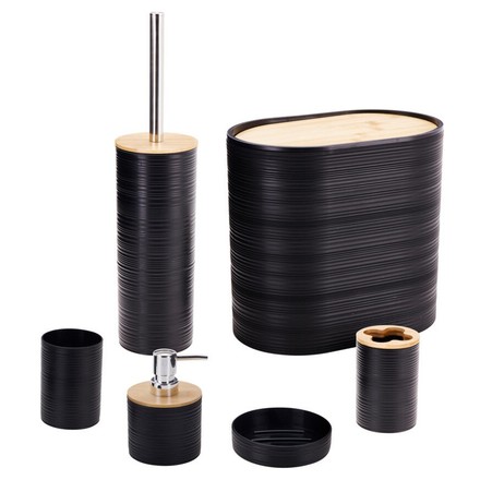 Koupelnové doplňky Bathroom Solutions KO-314420490 sada 6 ks černá