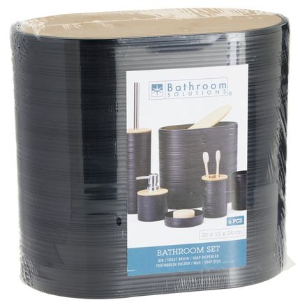 Koupelnové doplňky Bathroom Solutions KO-314420490 sada 6 ks černá (2)