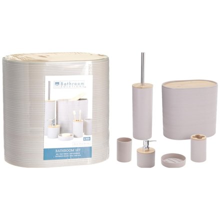 Koupelnové doplňky Bathroom Solutions KO-314420500 sada 6 ks šedá (1)