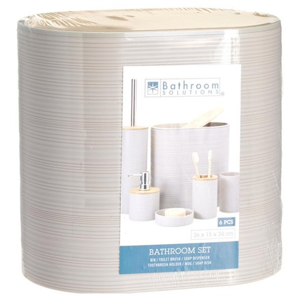 Koupelnové doplňky Bathroom Solutions KO-314420500 sada 6 ks šedá (2)