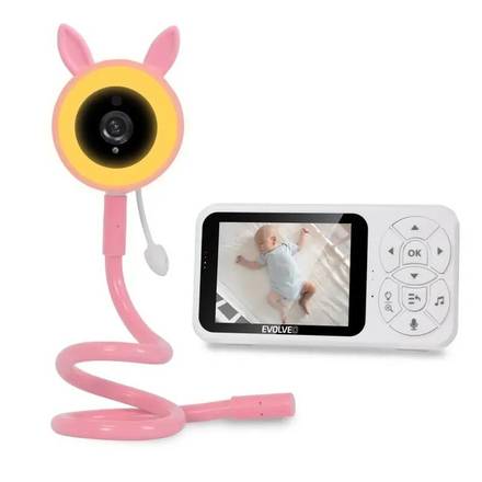Dětská chůvička Evolveo Baby Monitor N35 růžová