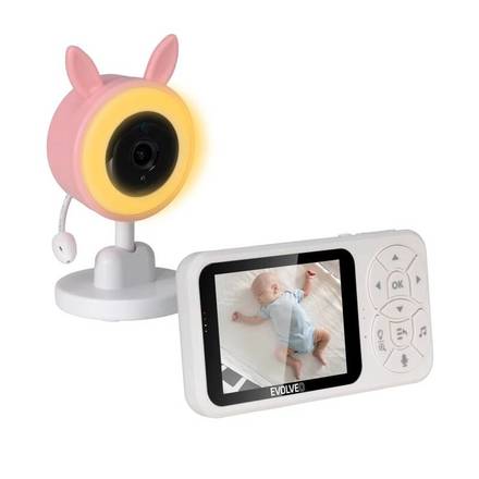 Dětská chůvička Evolveo Baby Monitor N35 růžová (1)