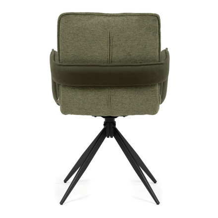 Moderní jídelní židle Autronic otočná 180, zelená, látka, DCH-F1146 GRN2 (5)