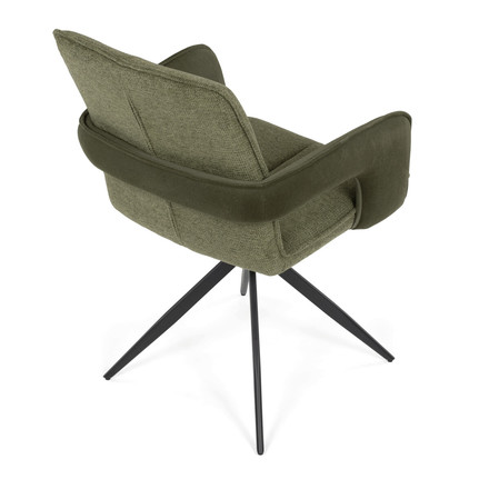 Moderní jídelní židle Autronic otočná 180, zelená, látka, DCH-F1146 GRN2 (7)