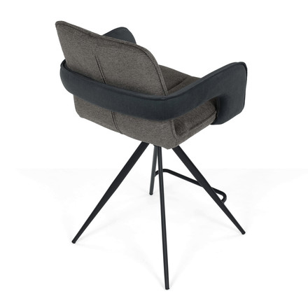 Barová židle Autronic otočná 180, šedá, látka, AUB-F1146 GREY2 (7)