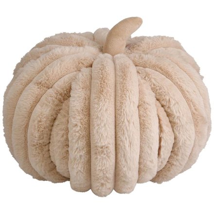 Dekorační polštář Homestyling KO-AAE830030bezo dýně polyester 32 × 25 cm béžová