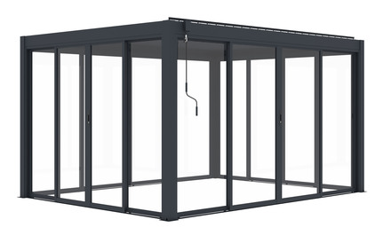 Posuvná zástěna pro pergoly G21 posuvná zástěna 3,7x2 m pro pergoly Austin (1)