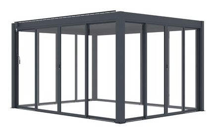 Posuvná zástěna pro pergoly G21 posuvná zástěna 3,7x2 m pro pergoly Austin (3)