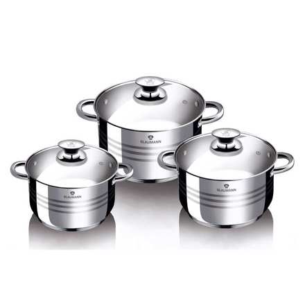 Sada nádobí Blaumann BL-3160 nerez 6 ks Gourmet line