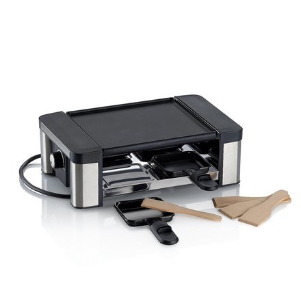 Raclette gril Kela KL-16627 Timur litý hliník pro 4 osoby 32x20x10,5 cm matně stříbrný