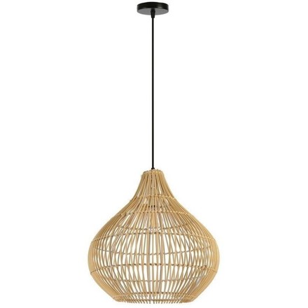 Závěsné svítidlo Immax (08257L) BOHO PELO 40x40cm, E27, přírodní ratan