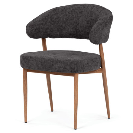 Moderní jídelní židle Autronic šedá, látka, CT-L5031 GREY2
