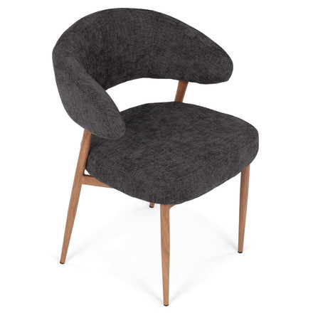 Moderní jídelní židle Autronic šedá, látka, CT-L5031 GREY2 (9)