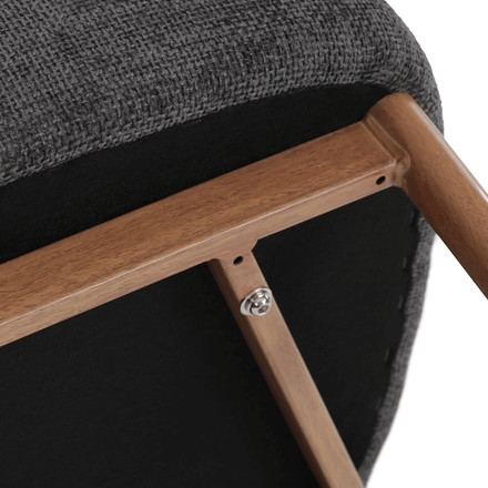 Moderní jídelní židle Autronic šedá, látka, CT-L5031 GREY2 (14)
