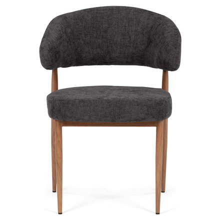 Moderní jídelní židle Autronic šedá, látka, CT-L5031 GREY2 (2)