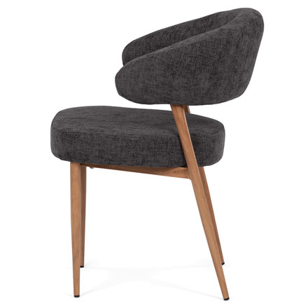 Moderní jídelní židle Autronic šedá, látka, CT-L5031 GREY2 (3)