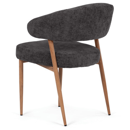 Moderní jídelní židle Autronic šedá, látka, CT-L5031 GREY2 (4)