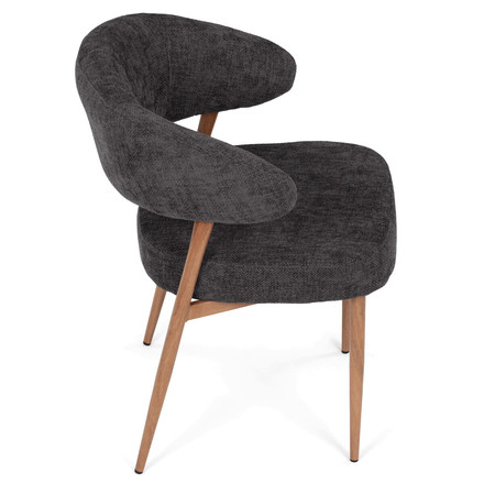 Moderní jídelní židle Autronic šedá, látka, CT-L5031 GREY2 (8)
