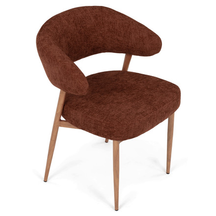 Moderní jídelní židle Autronic hnědá, látka, CT-L5031 BR2 (9)
