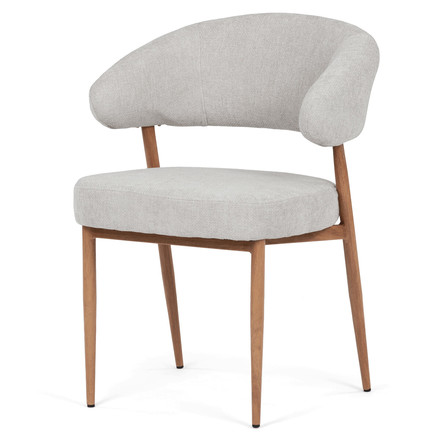 Moderní jídelní židle Autronic šedá, látka, CT-L5031 SIL2
