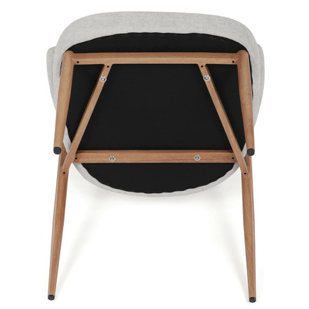 Moderní jídelní židle Autronic šedá, látka, CT-L5031 SIL2 (15)