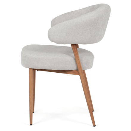 Moderní jídelní židle Autronic šedá, látka, CT-L5031 SIL2 (3)