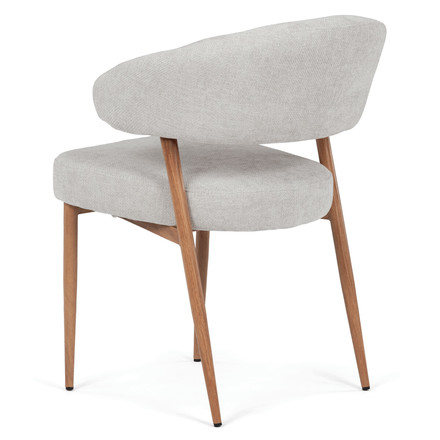 Moderní jídelní židle Autronic šedá, látka, CT-L5031 SIL2 (4)
