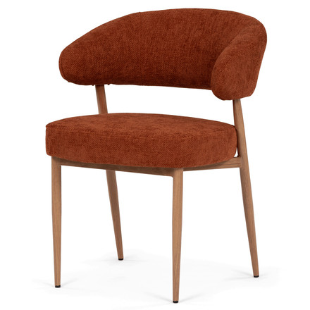Moderní jídelní židle Autronic oranžová, látka, CT-L5031 ORA2