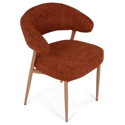 Moderní jídelní židle Autronic oranžová, látka, CT-L5031 ORA2 (9)