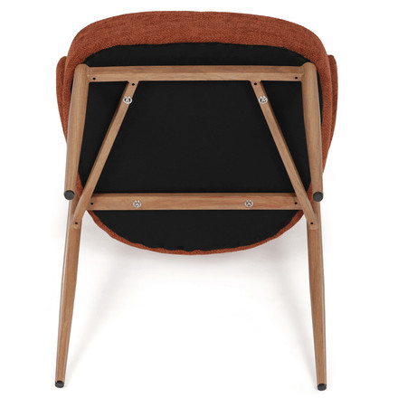 Moderní jídelní židle Autronic oranžová, látka, CT-L5031 ORA2 (15)