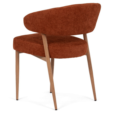 Moderní jídelní židle Autronic oranžová, látka, CT-L5031 ORA2 (4)
