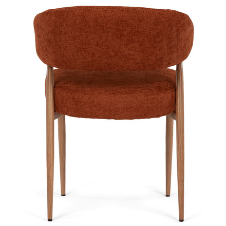 Moderní jídelní židle Autronic oranžová, látka, CT-L5031 ORA2 (5)