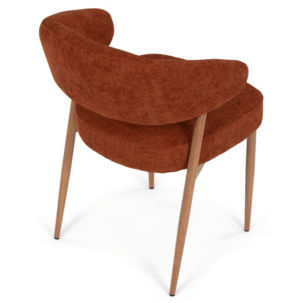 Moderní jídelní židle Autronic oranžová, látka, CT-L5031 ORA2 (7)