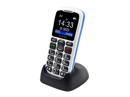 Mobilní telefon pro seniory Aligator A430 White Blue