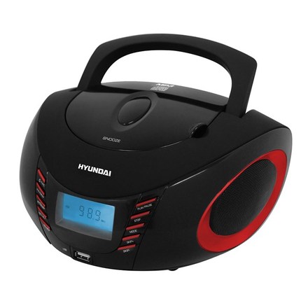 Radiopřijímač s CD/MP3/USB Hyundai TRC 182 ADRU3BR černý/červený