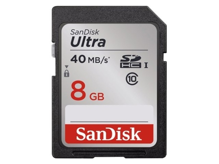 Paměťová karta Sandisk SDHC 8GB CL10 40MBs UHS-I ULTRA