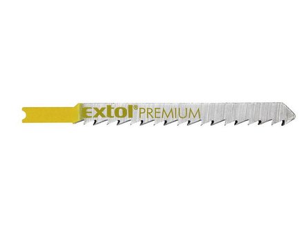 Plátky do přímočaré pily Extol Premium (8805507) plátky do přímočaré pily 5ks, 75x4,0mm, úchyt UNIVERSAL, HCS