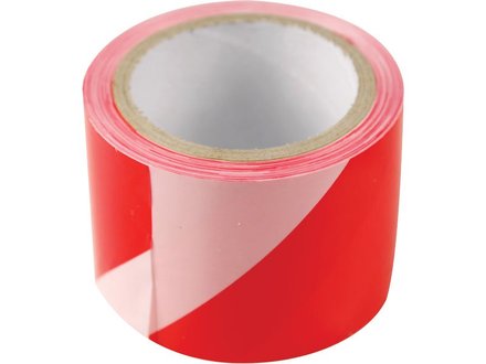 Páska výstražná Extol Craft (9566) červeno-bílá, 75mm x 250m, PE