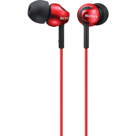 Sluchátka do uší Sony MDR EX110LPR červené