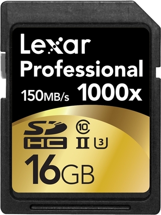 Paměťová karta Lexar 16GB UHS-II SD 1000x Professional (Class 10)