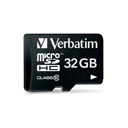 Paměťová karta Verbatim MicroSDHC 32GB CL10 44083