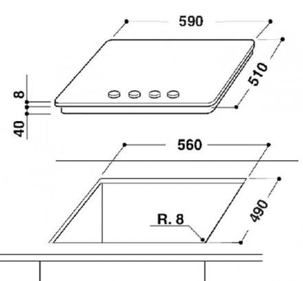 Plynová varná deska Whirlpool GOR 6416 NB (1)